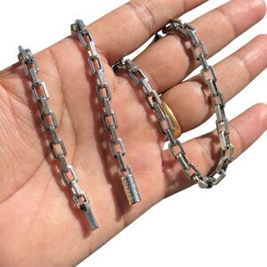 Handmade 925 Sterling Silver Box Link Chain 22” | 52g Turkish Design